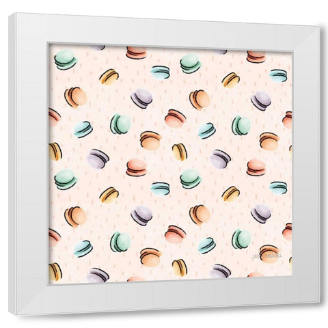 Sweet Paris Pattern II White Modern Wood Framed Art Print by Marshall, Laura