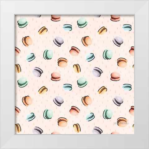 Sweet Paris Pattern II White Modern Wood Framed Art Print by Marshall, Laura