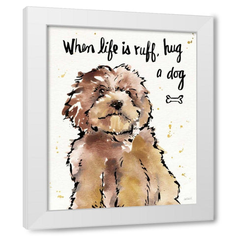 Strike a Paws XIII White Modern Wood Framed Art Print by Tavoletti, Anne