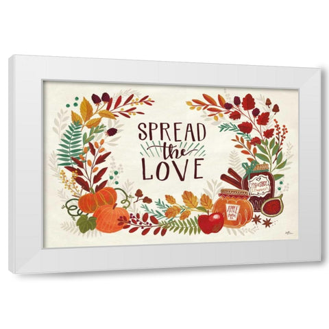 Spread the Love I White Modern Wood Framed Art Print by Penner, Janelle