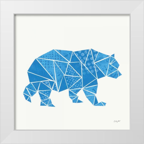Geometric Animal I White Modern Wood Framed Art Print by Prahl, Courtney