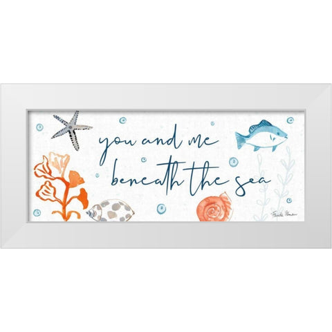 Whale Tale VI White Modern Wood Framed Art Print by Zaman, Farida