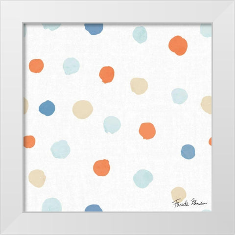 Whale Tale Pattern IIA White Modern Wood Framed Art Print by Zaman, Farida