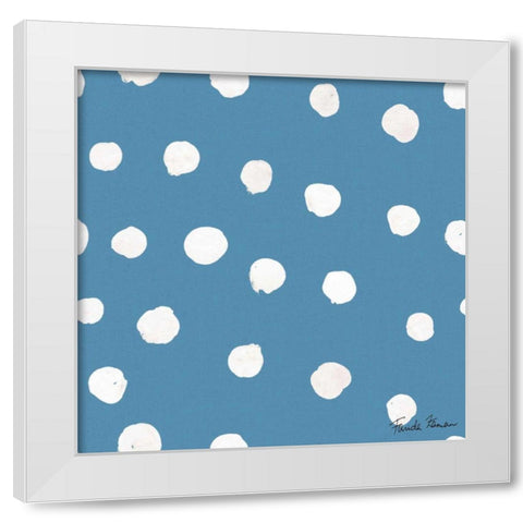 Whale Tale Pattern IIC White Modern Wood Framed Art Print by Zaman, Farida