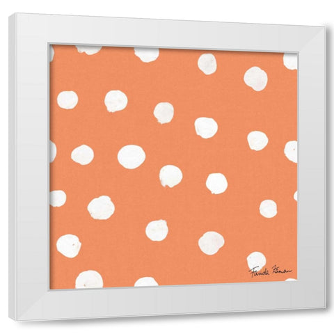 Whale Tale Pattern IID White Modern Wood Framed Art Print by Zaman, Farida