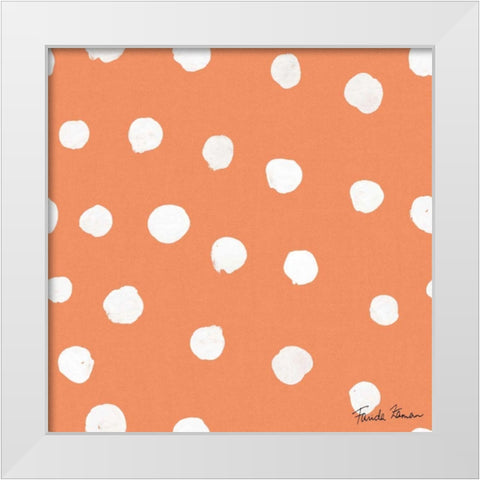 Whale Tale Pattern IID White Modern Wood Framed Art Print by Zaman, Farida
