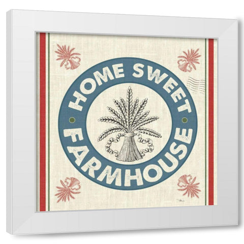 Sweet Farmhouse I No 100 White Modern Wood Framed Art Print by Pela Studio