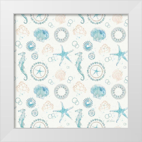 Coastal Splash Step 01C White Modern Wood Framed Art Print by Pertiet, Katie