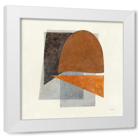 Quintet II White Modern Wood Framed Art Print by Schick, Mike