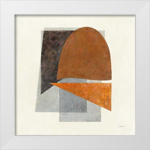 Quintet II White Modern Wood Framed Art Print by Schick, Mike