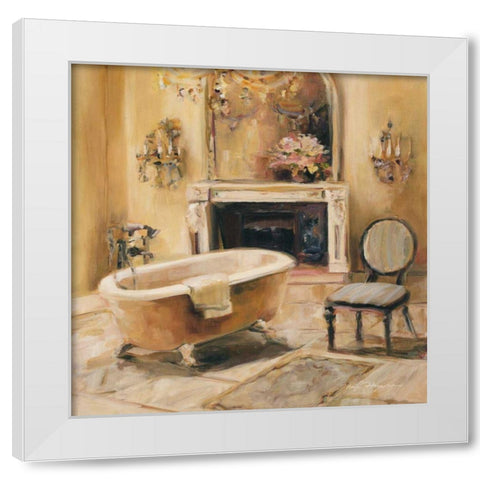 French Bath I White Modern Wood Framed Art Print by Hageman, Marilyn