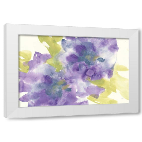 Violet and Gray I White Modern Wood Framed Art Print by Paschke, Chris