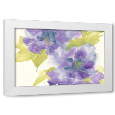 Violet and Gray II White Modern Wood Framed Art Print by Paschke, Chris