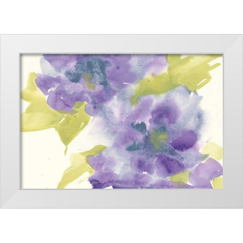 Violet and Gray II White Modern Wood Framed Art Print by Paschke, Chris