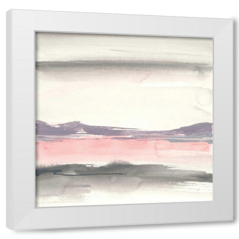 Blush Valley II White Modern Wood Framed Art Print by Paschke, Chris