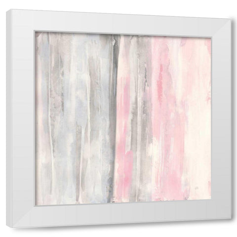 Whitewashed Blush I White Modern Wood Framed Art Print by Paschke, Chris