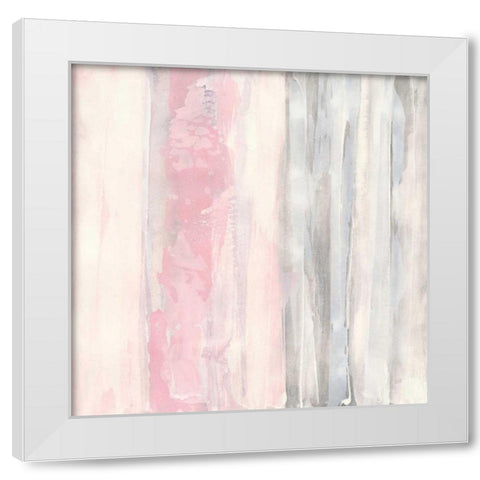 Whitewashed Blush II White Modern Wood Framed Art Print by Paschke, Chris