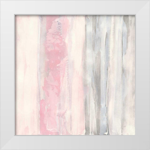 Whitewashed Blush II White Modern Wood Framed Art Print by Paschke, Chris