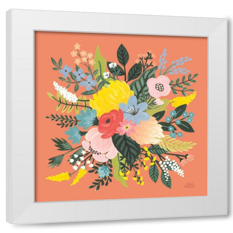 Wild Garden VIII White Modern Wood Framed Art Print by Marshall, Laura