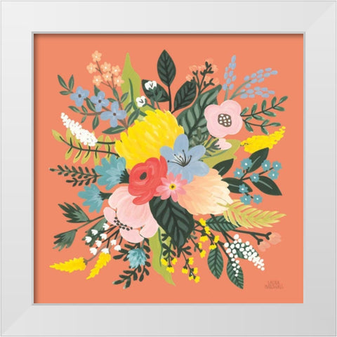 Wild Garden VIII White Modern Wood Framed Art Print by Marshall, Laura