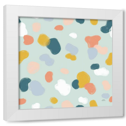 Wild Garden Pattern IXA White Modern Wood Framed Art Print by Marshall, Laura