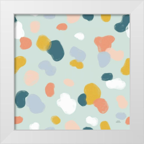 Wild Garden Pattern IXA White Modern Wood Framed Art Print by Marshall, Laura