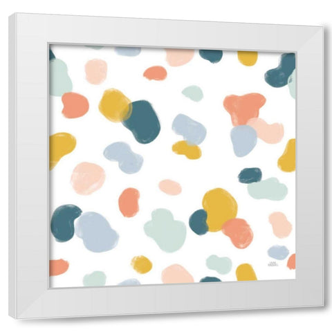Wild Garden Pattern IXB White Modern Wood Framed Art Print by Marshall, Laura