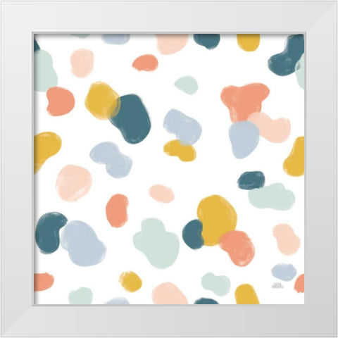 Wild Garden Pattern IXB White Modern Wood Framed Art Print by Marshall, Laura