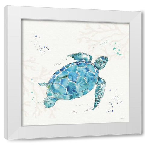 Deep Sea IV No Words White Modern Wood Framed Art Print by Tavoletti, Anne