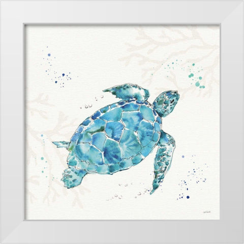 Deep Sea IV No Words White Modern Wood Framed Art Print by Tavoletti, Anne