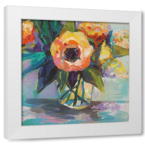 Baby Glow White Modern Wood Framed Art Print by Vertentes, Jeanette