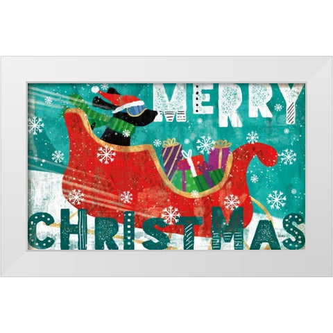 Merry Making I White Modern Wood Framed Art Print by Charron, Veronique