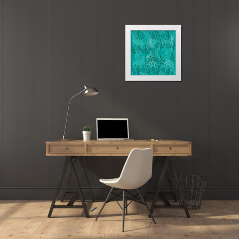 Merry Making Pattern VIB White Modern Wood Framed Art Print by Charron, Veronique