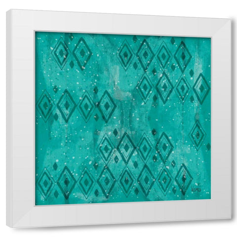 Merry Making Pattern VIB White Modern Wood Framed Art Print by Charron, Veronique