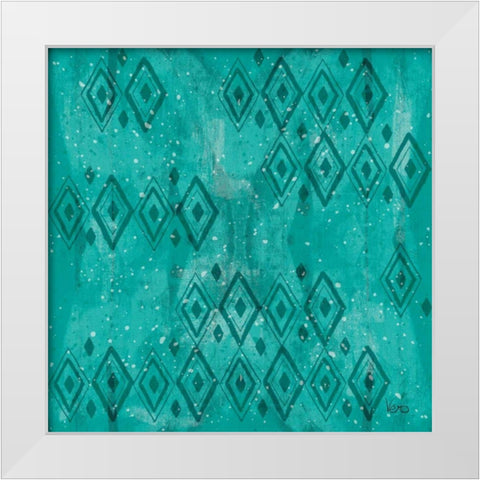 Merry Making Pattern VIB White Modern Wood Framed Art Print by Charron, Veronique