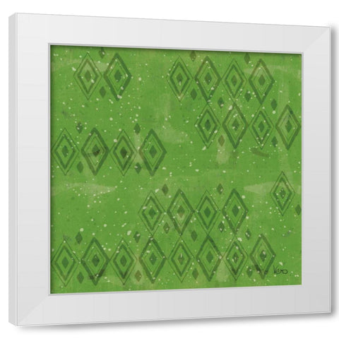 Merry Making Pattern VID White Modern Wood Framed Art Print by Charron, Veronique