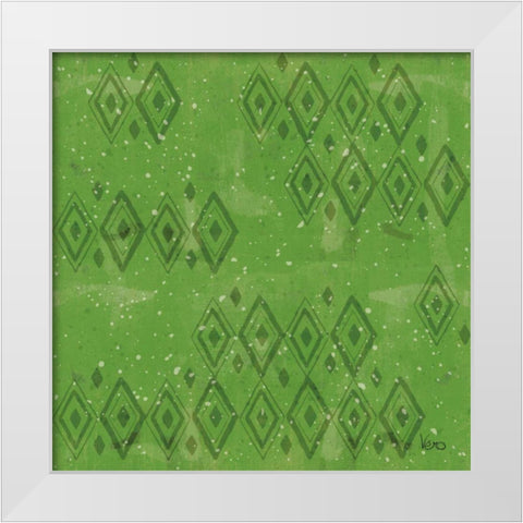 Merry Making Pattern VID White Modern Wood Framed Art Print by Charron, Veronique