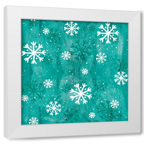 Merry Making Pattern VIIA White Modern Wood Framed Art Print by Charron, Veronique