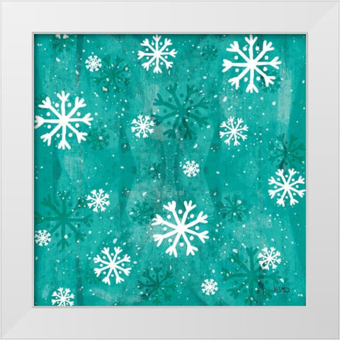Merry Making Pattern VIIA White Modern Wood Framed Art Print by Charron, Veronique