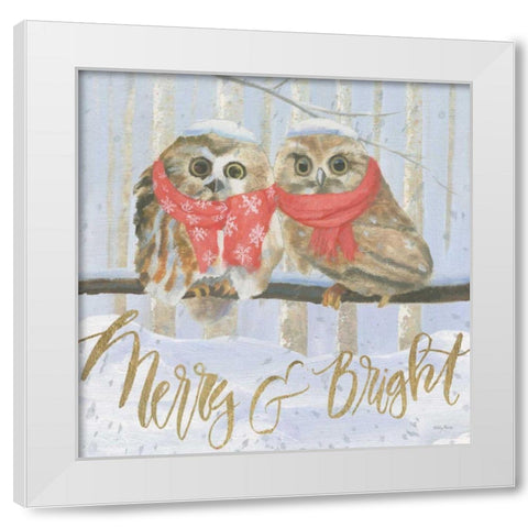 Christmas Critters Bright V White Modern Wood Framed Art Print by Adams, Emily