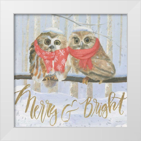 Christmas Critters Bright V White Modern Wood Framed Art Print by Adams, Emily