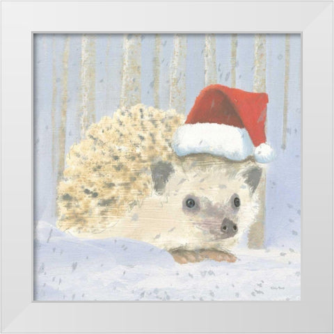 Christmas Critters Bright IX White Modern Wood Framed Art Print by Adams, Emily