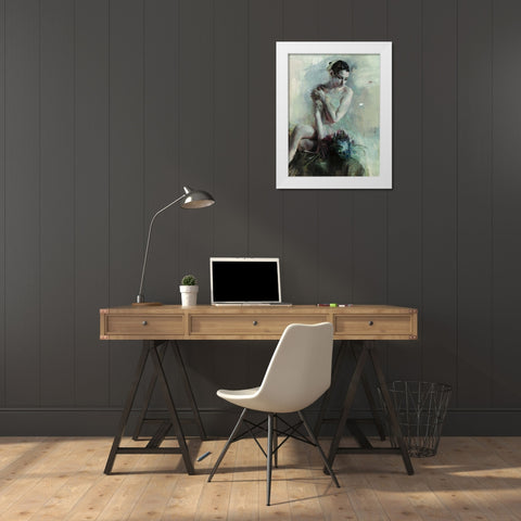 Reflection Original White Modern Wood Framed Art Print by Hageman, Marilyn