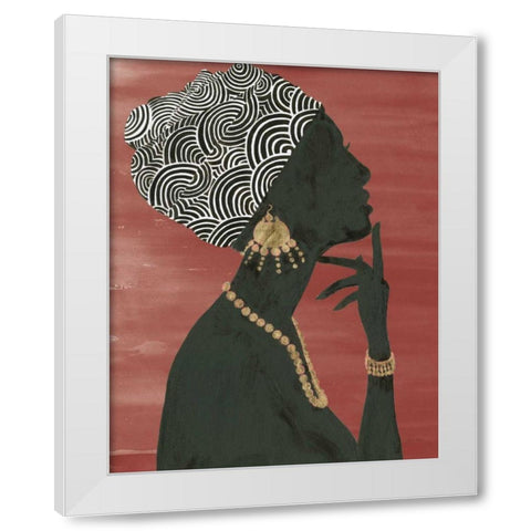 Graceful Majesty I Chili White Modern Wood Framed Art Print by Adams, Emily