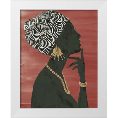 Graceful Majesty I Chili White Modern Wood Framed Art Print by Adams, Emily