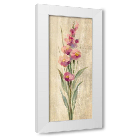 Farm Flower I White Modern Wood Framed Art Print by Vassileva, Silvia