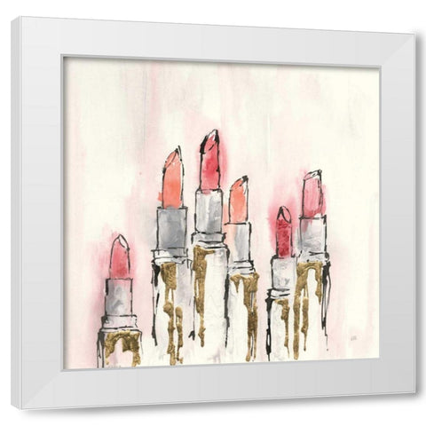 Fashion First III White Modern Wood Framed Art Print by Paschke, Chris