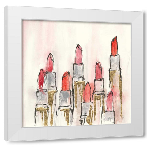 Fashion First IV White Modern Wood Framed Art Print by Paschke, Chris