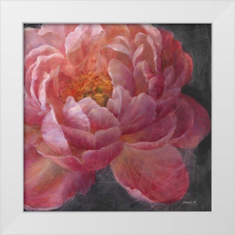 Vivid Floral I Crop White Modern Wood Framed Art Print by Nai, Danhui