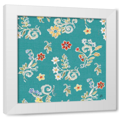 Morning Bloom Pattern IIB White Modern Wood Framed Art Print by Brissonnet, Daphne